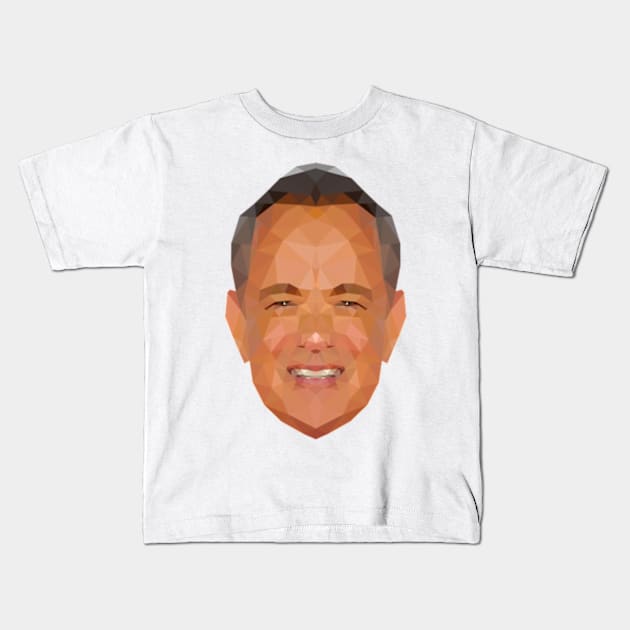 Tom Hanks Kids T-Shirt by Worldengine